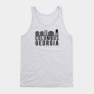 Columbus Georgia Skyline Logo Tank Top